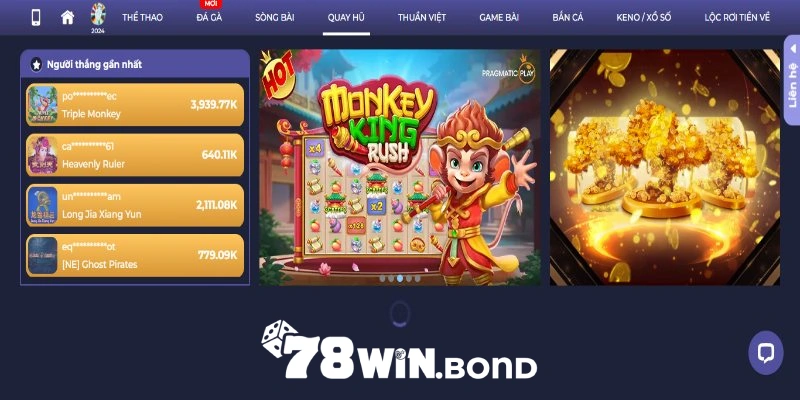 Slot game với nhiều trò chơi độc đáo